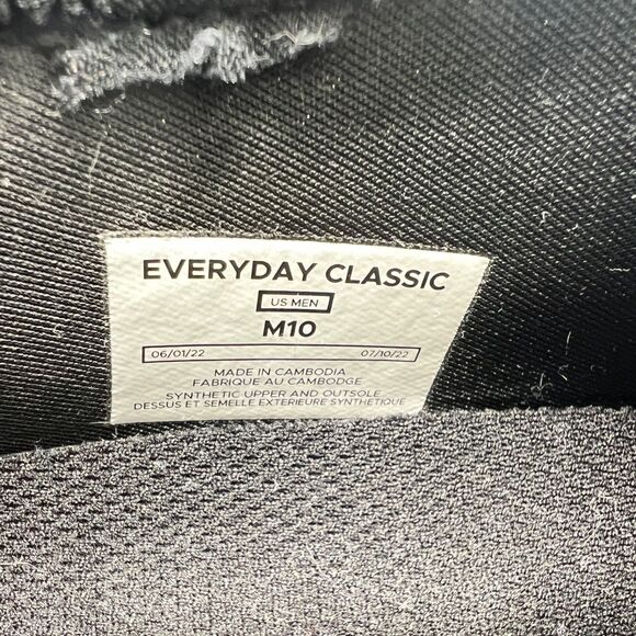 Vessi Everyday Classic Waterproof Sneakers Men's Size 10 Black Knit Comfort - Picture 6 of 8